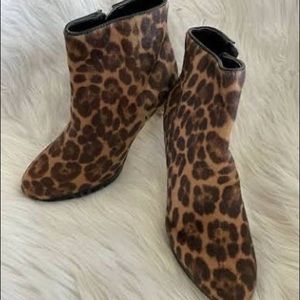 Faux Fur Heeled Nine West Shoes Size 8